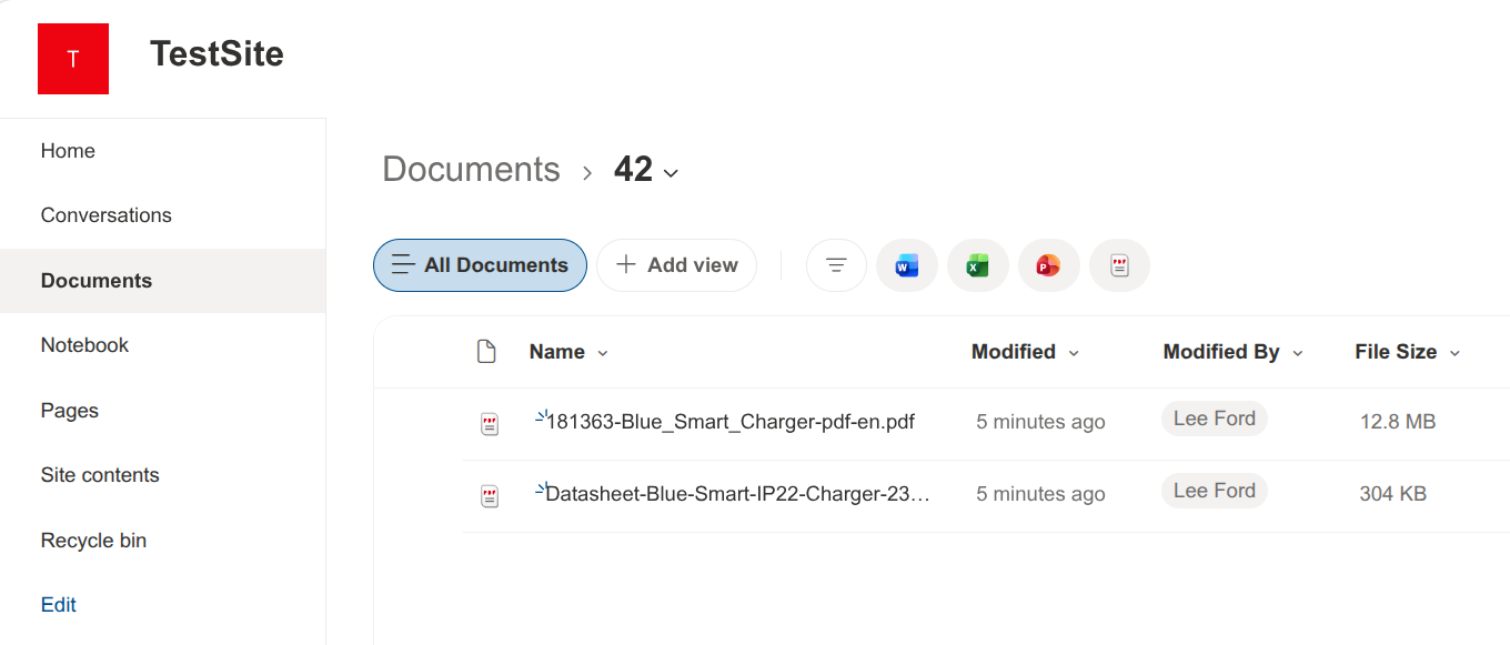 Saved attachments appearing in the destination SharePoint folder