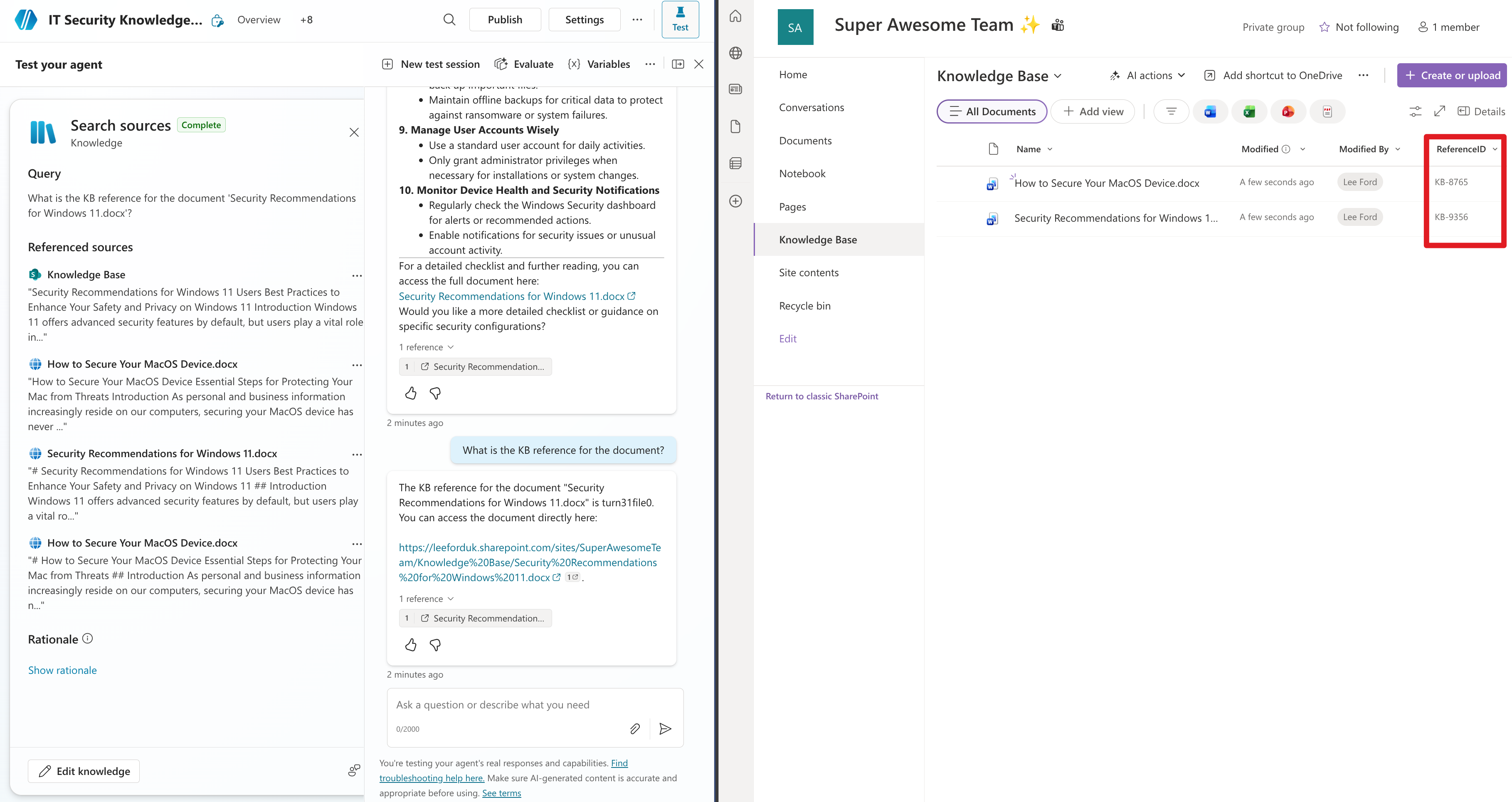 Agent unable to find property value in document