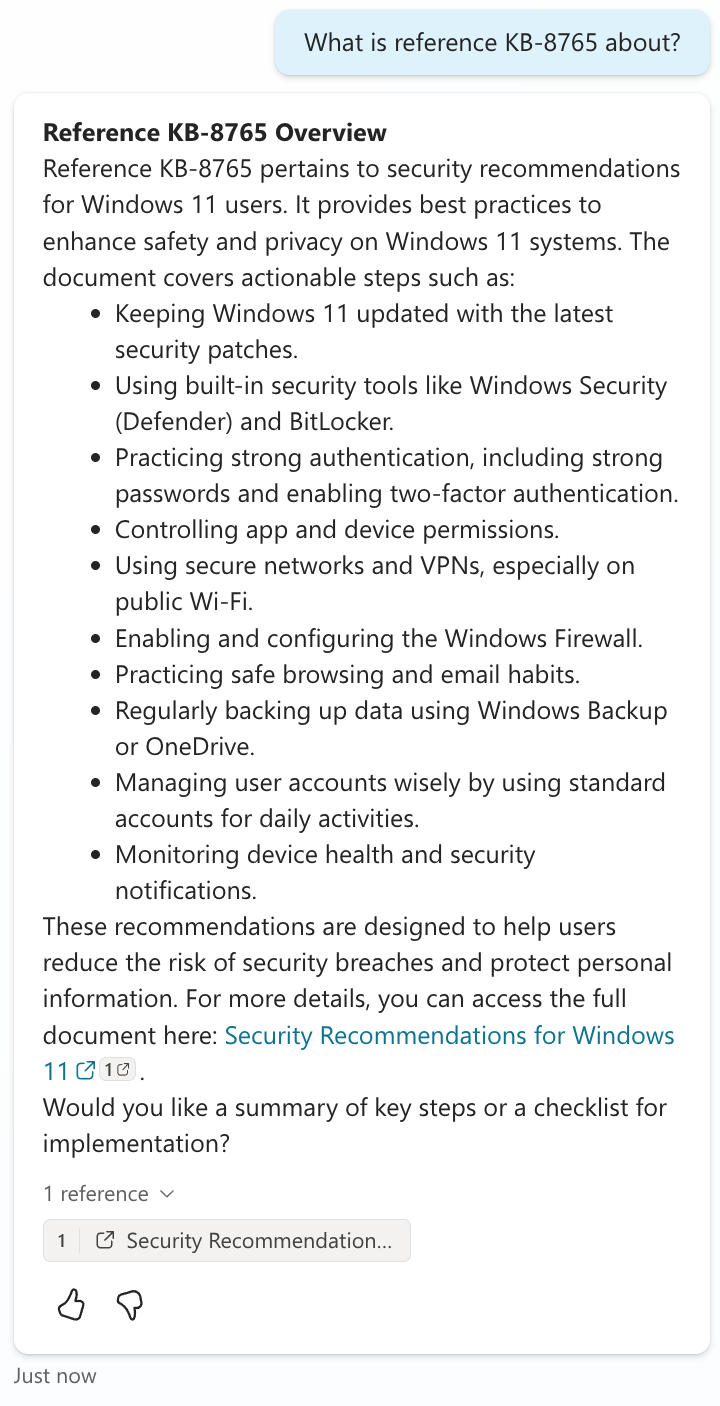 Agent search finds document successfully
